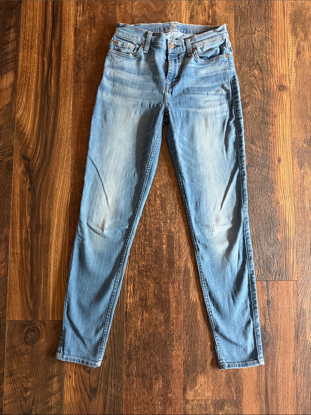 7 For All Mankind Light Blue Skinny Jeans